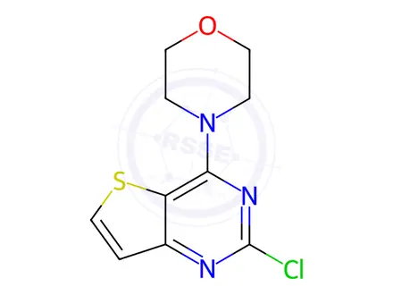 Chemical structure of 2-Chloro-4-(4-morpholinyl)thieno[3,2-d]pyrimidine