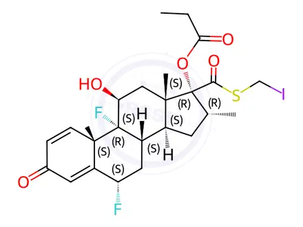 Chemical structure of Fluticasone Propionate Impurity 41