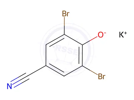 Chemical structure of Bromoxynil-Potassium
