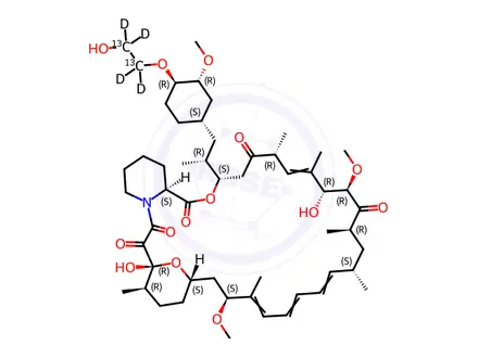 Chemical structure of Everolimus EP Impurity D-13C2-D4