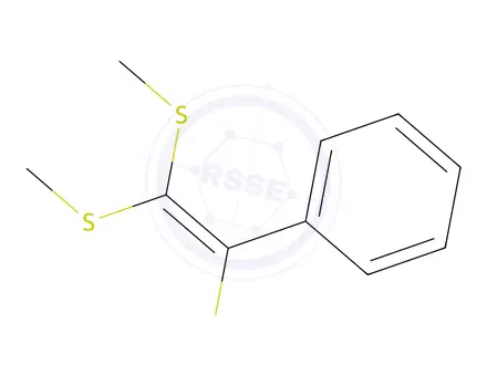 Chemical structure of (TRIS-METHYLSULFANYL-VINYL)-BENZENE