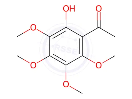 Chemical structure of 2-Hydroxy-3,4,5,6-tetramethoxyacetophenone