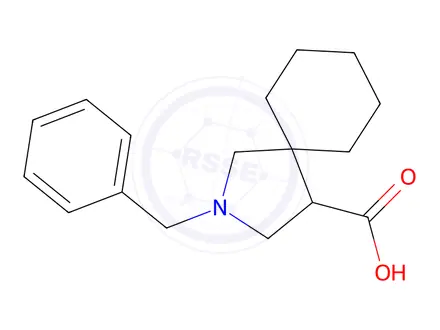 Chemical structure of 2-BENZYL-2-AZA-SPIRO[4.5]DECANE-4-CARBOXYLIC ACID HYDROCHLORIDE