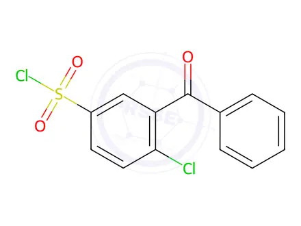 Chemical structure of 3-BENZOYL-4-CHLORO-BENZENESULFONYL CHLORIDE