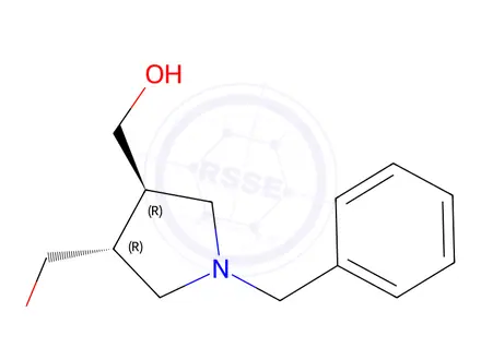 Chemical structure of (trans-1-benzylpyrrolidine-3,4-diyl)dimethanol