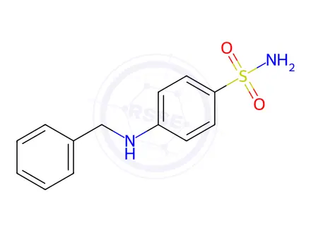 Chemical structure of 4-(Benzylamino)benzenesulfonamide