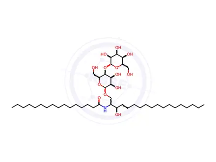 Chemical structure of LacCer(d18:1/16:0)-d3