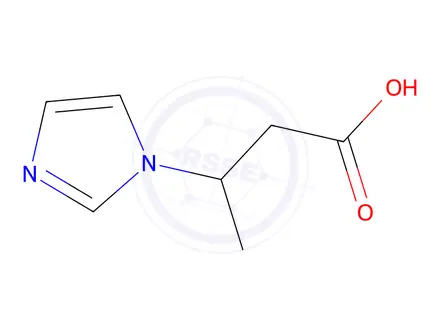 Chemical structure of 3-(1h-imidazol-1-yl)butanoic acid hydrochloride