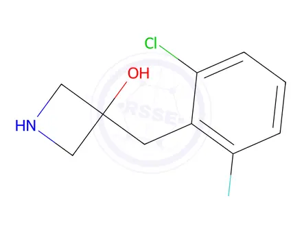 Chemical structure of 3-(2-Chloro-6-fluorobenzyl)azetidin-3-ol