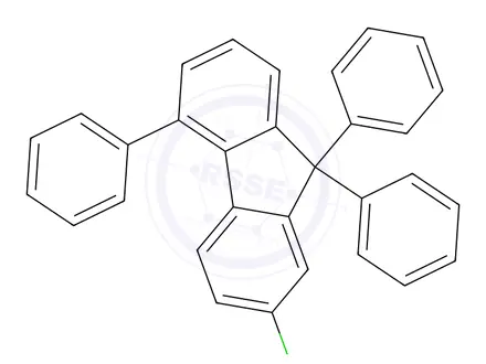 Chemical structure of 2-Chloro-5,9,9-triphenyl-9H-fluorene