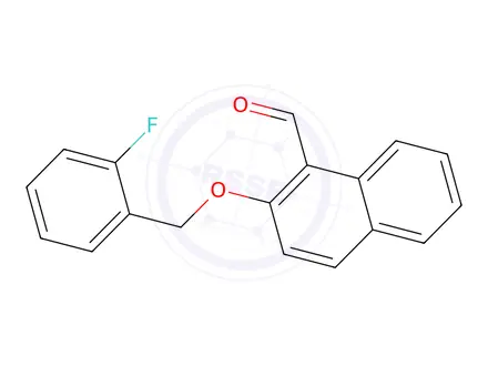 Chemical structure of 2-((2-Fluorobenzyl)oxy)-1-naphthaldehyde
