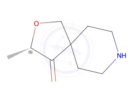 Chemical structure of (S)-3-methyl-2-oxa-8-azaspiro[4.5]Decan-4-one