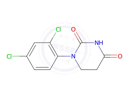 Chemical structure of 1-(2,4-dichlorophenyl)hexahydropyrimidine-2,4-dione