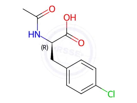 Chemical structure of Ac-D-Phe(4-Cl)-OH