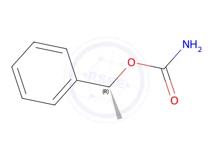 Chemical structure of (R)-1-phenylethyl carbamate