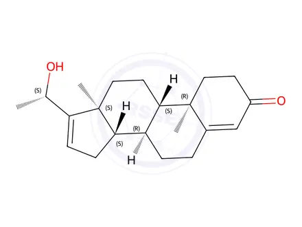 Chemical structure of (8R,9S,10R,13S,14S)-17-((S)-1-hydroxyethyl)-10,13-dimethyl-1,2,6,7,8,9,10,11,12,13,14,15-dodecahydro-3H-cyclopenta[a]phenanthren-3-one