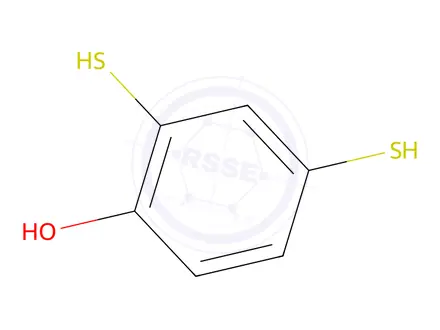Chemical structure of 2,4-Dimercaptophenol