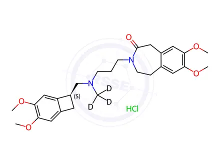 Chemical structure of Ivabradine-D3 Hydrochloride