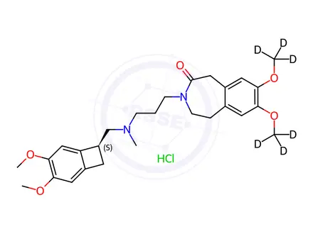 Chemical structure of Ivabradine (D6 hydrochloride)