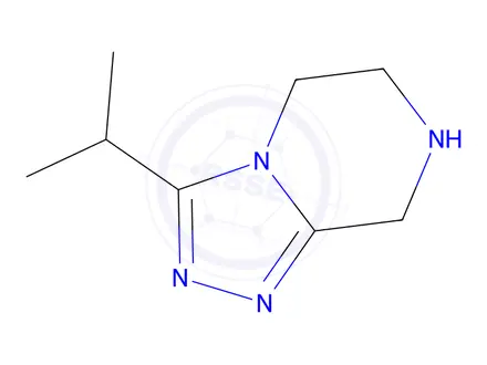 Chemical structure of 3-Isopropyl-5,6,7,8-tetrahydro-[1,2,4]triazolo[4,3-A]pyrazine