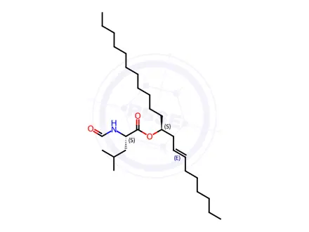 Chemical structure of N-Formyl-L-leucine[S-(E)]-1-(2-Nonenyl)dodecyl Ester