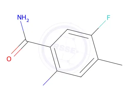 Chemical structure of 2-amino-5-fluoro-4-methylbenzamide