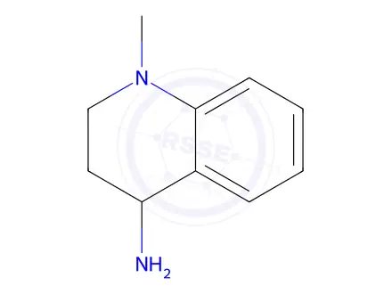 Chemical structure of 1-methyl-1,2,3,4-tetrahydroquinolin-4-amine dihydrochloride