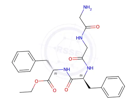 Chemical structure of H-Gly-Gly-Phe-Phe-OEt acetate salt