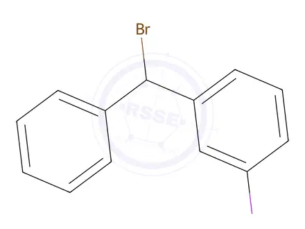 Chemical structure of 1-(Bromo(phenyl)methyl)-3-iodobenzene