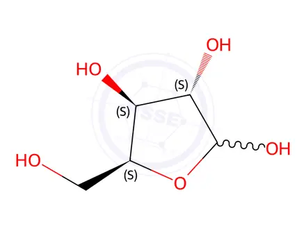 Chemical structure of (3S,4S,5S)-5-(Hydroxymethyl)tetrahydrofuran-2,3,4-triol