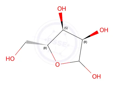 Chemical structure of Mupirocin Impurity 22(Ribofuranose)