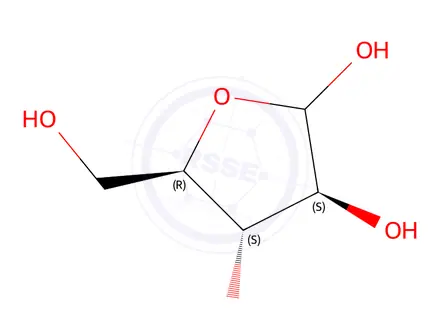 Chemical structure of D-Arabinofuranose
