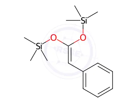 Chemical structure of BETA BETA-BIS(TRIMETHYLSILYLOXY)-STYRENE