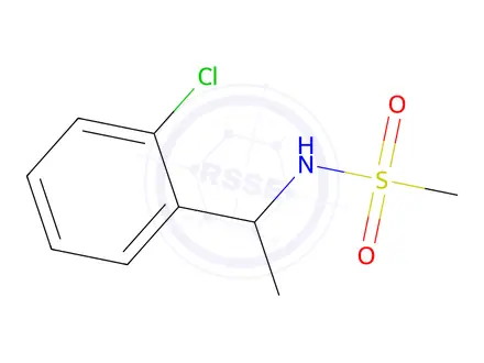 Chemical structure of n-[1-(2-chlorophenyl)ethyl]methanesulfonamide