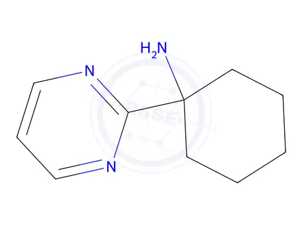 Chemical structure of 1-(Pyrimidin-2-yl)cyclohexan-1-amine