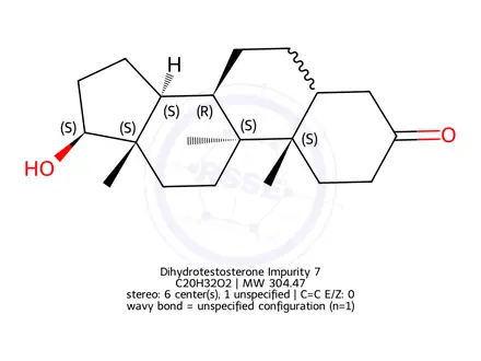 Chemical structure of Dihydrotestosterone Impurity 7