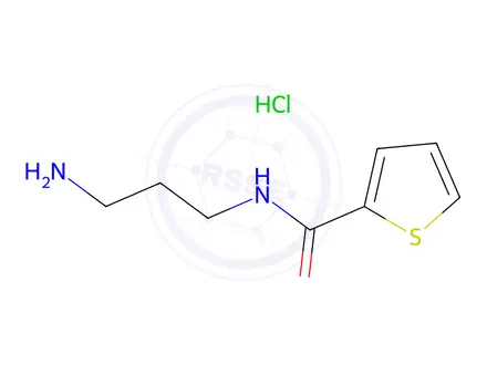 Chemical structure of n-(3-Aminopropyl)thiophene-2-carboxamide hydrochloride