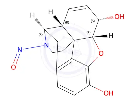 Chemical structure of (4R,4aR,7S,7aR)-3-Nitroso-2,3,4,4a,7,7a-hexahydro-1H-4,12-methanobenzofuro[3,2-e]isoquinoline-7,9-diol