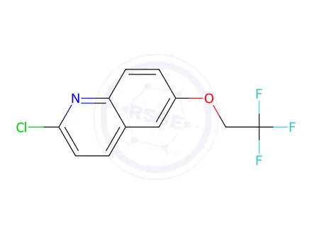 Chemical structure of 2-Chloro-6-(2,2,2-trifluoroethoxy)quinoline