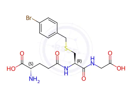 Chemical structure of S-(4-bromobenzyl)glutathione