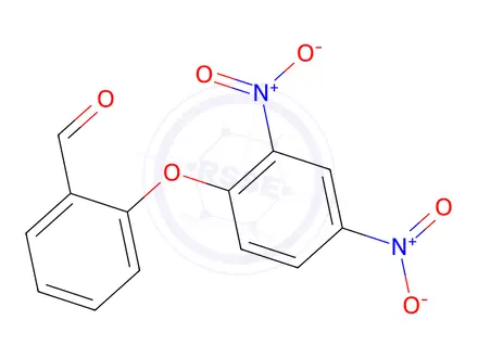 Chemical structure of 2-(2,4-Dinitrophenoxy)benzaldehyde