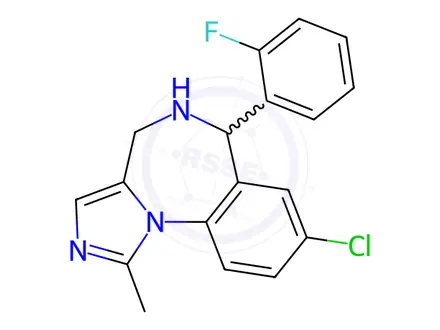 Chemical structure of Midazolam Impurity 1 (Midazolam EP Impurity A)