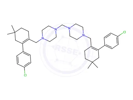 Chemical structure of Bis(4-((4'-chloro-5,5-dimethyl-3,4,5,6-tetrahydro-[1,1'-biphenyl]-2-yl)methyl)piperazin-1-yl)methane