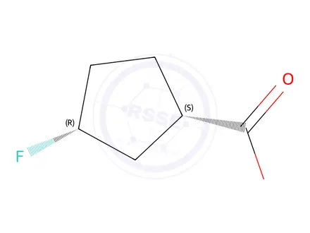 Chemical structure of (1S,3R)-3-fluorocyclopentane-1-carboxylic acid