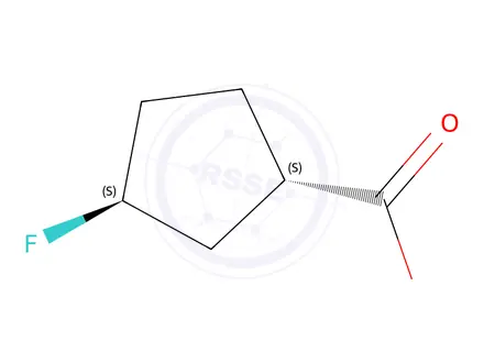 Chemical structure of (1S,3S)-3-fluorocyclopentane-1-carboxylic acid