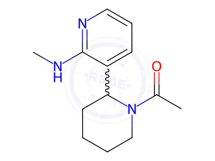 Chemical structure of 1-(2-(2-(Methylamino)pyridin-3-yl)piperidin-1-yl)ethanone
