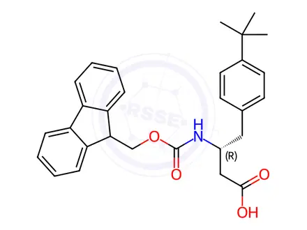 Chemical structure of Fmoc-(R)-3-Amino-4-(4-tertbutylphenyl)butyric Acid