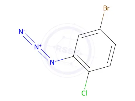 Chemical structure of 2-Azido-4-bromo-1-chlorobenzene