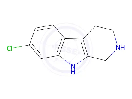 Chemical structure of 7-Chloro-2,3,4,9-tetrahydro-1H-pyrido[3,4-b]indole