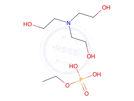 Chemical structure of Phosphoric acid, ethyl ester, compd. with 2,2',2''-nitrilotris[ethanol]